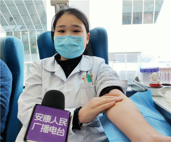 漢濱區(qū)第一醫(yī)院醫(yī)護人員踴獻熱血暖寒冬